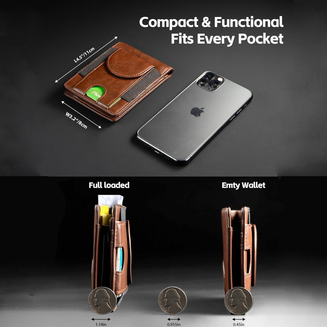 RFID-Blocking Multifunctional Leather Wallet Kalsten