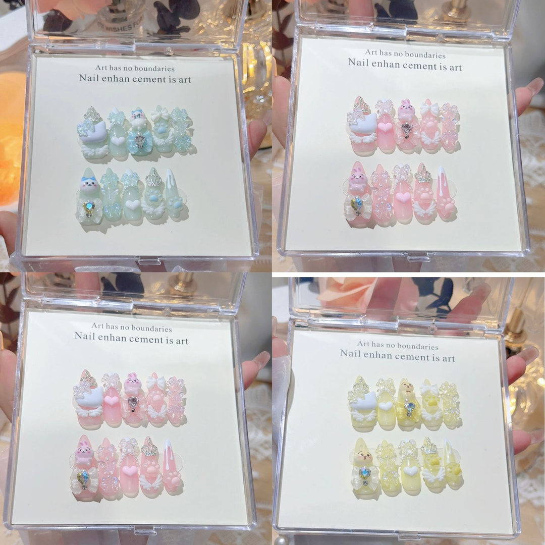 Creative Thematic Press-On Nail Art Set