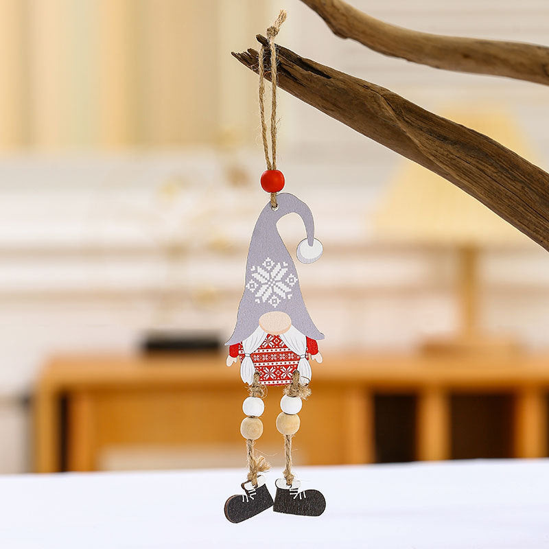 Decorative Wooden Gnome Ornament Kalsten