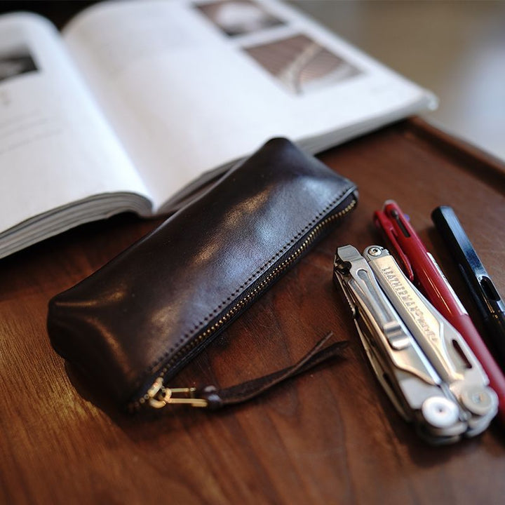Premium Leather Pencil Pouch Kalsten