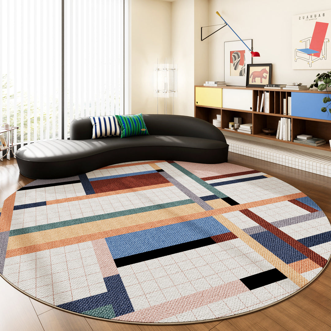 Circular Woven Area Rug
