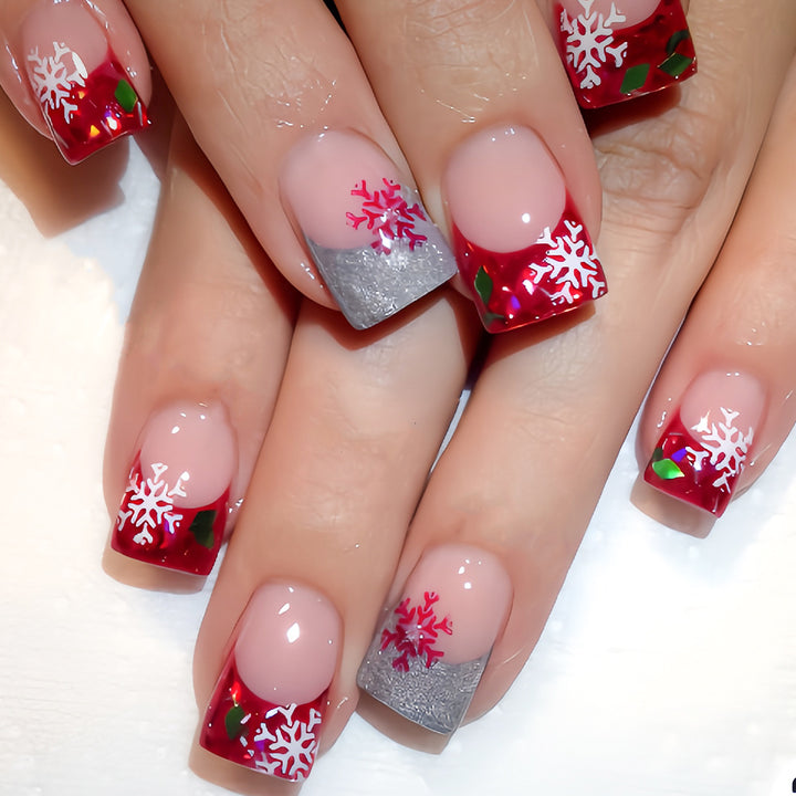 Seasonal Snowflake Nail Art Wraps Kalsten