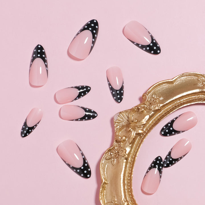 Artistic French Tip Press-On Nails Set Kalsten