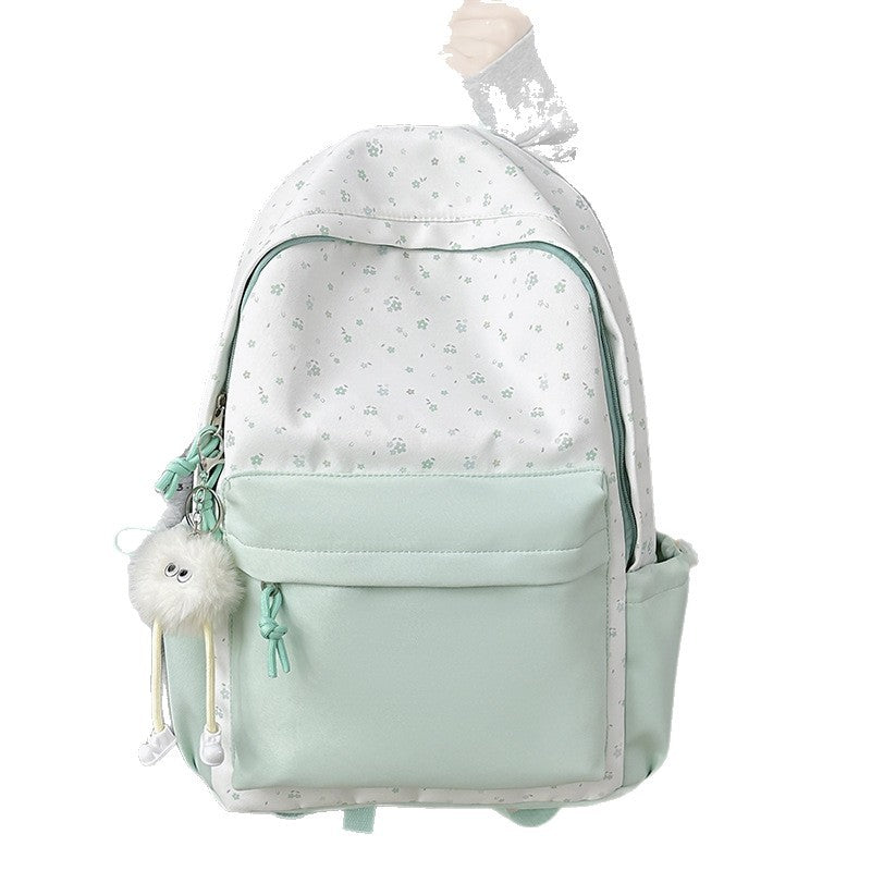 Mini backpack with floral design and practical organizer compartments Kalsten