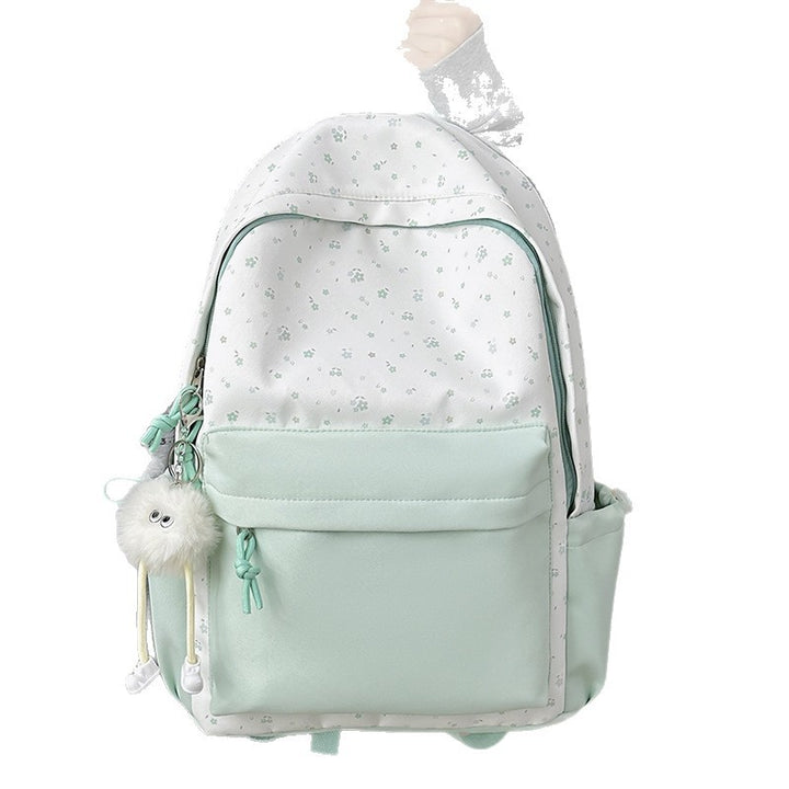 Mini backpack with floral design and practical organizer compartments Kalsten