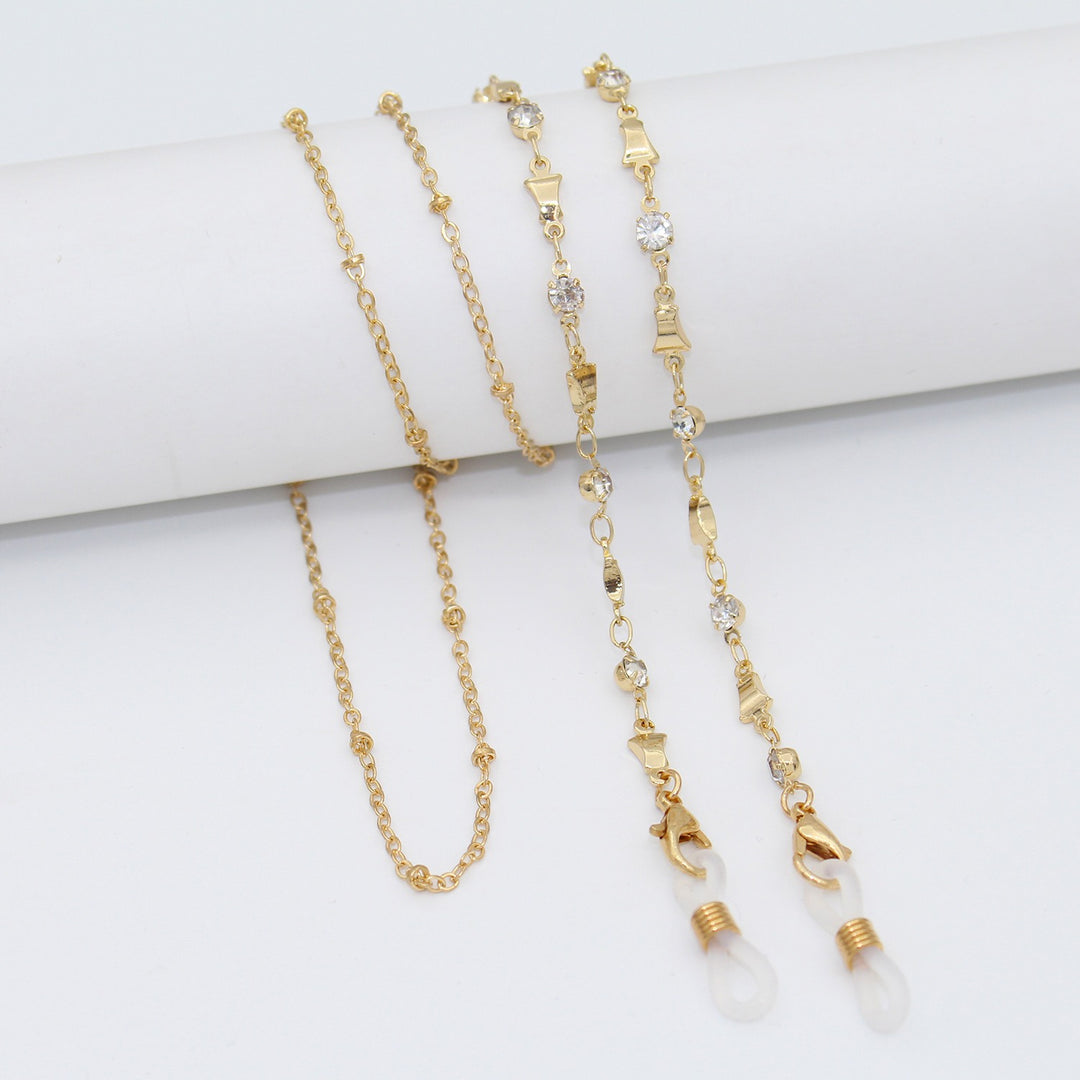Elegant Crystal-Embellished Eyewear Chain Kalsten 1788159829