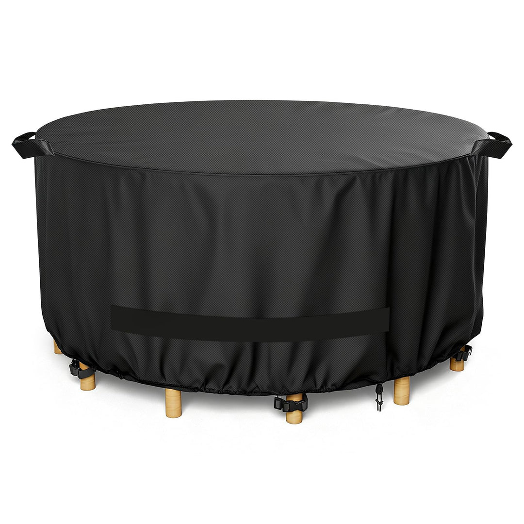 Protective cover for round garden tables with breathable material Kalsten