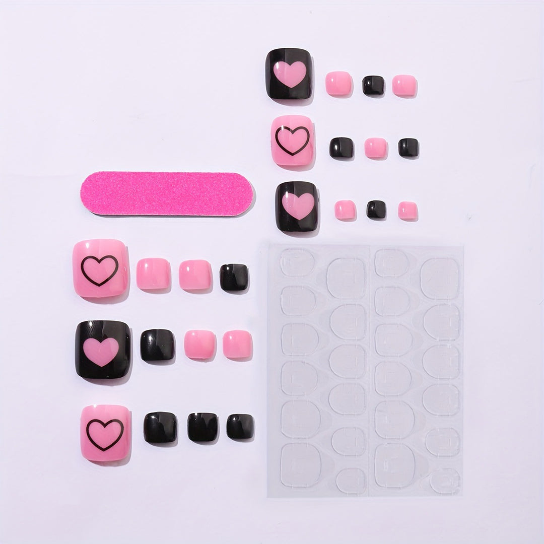 Creative Nail Art Set with Heart Patterns Kalsten
