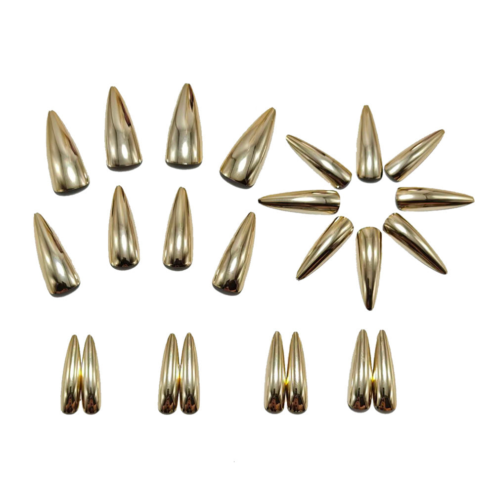 Elegant and Shiny Stiletto Artificial Nails Kalsten