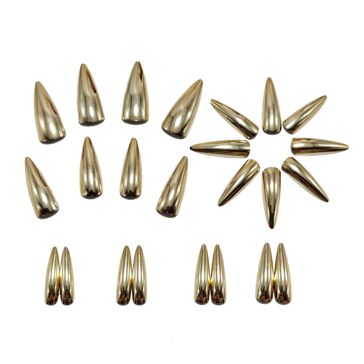 Elegant and Shiny Stiletto Artificial Nails Kalsten