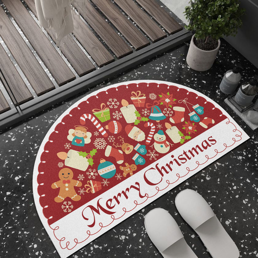 Playful Giraffe Themed Bath Mat