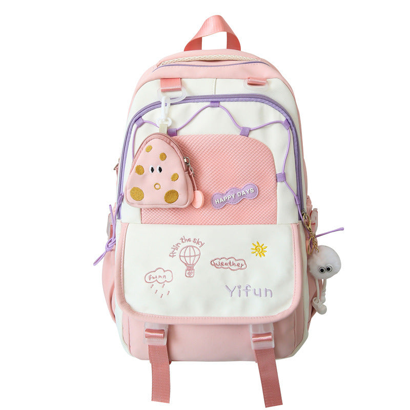 Playful Embroidered Backpack