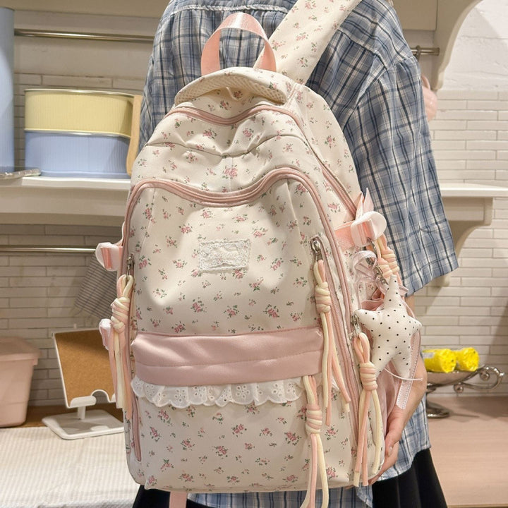 Stylish Floral Patterned Backpack Kalsten