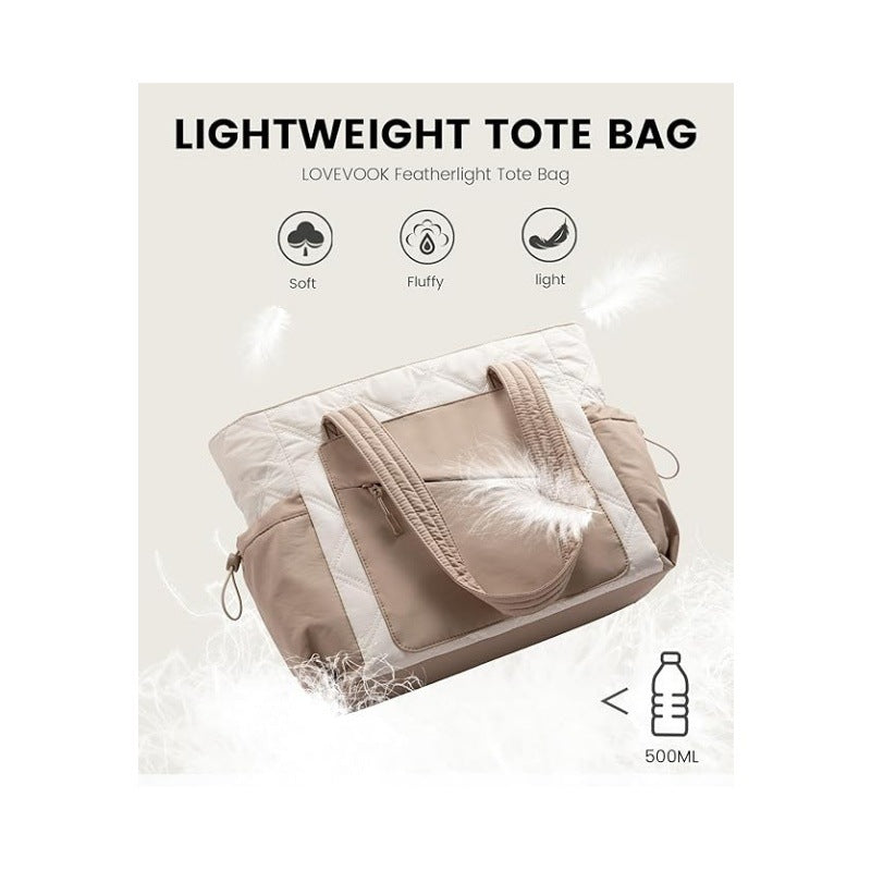 Stylish and Functional Tote Bag with Separate Cosmetic Bag Kalsten