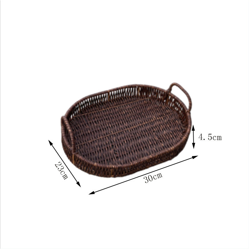 Natural Woven Serving Tray Kalsten