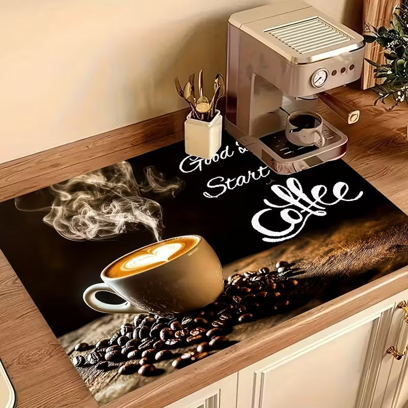 Cute Cartoon Sheep-Patterned Kitchen Mat