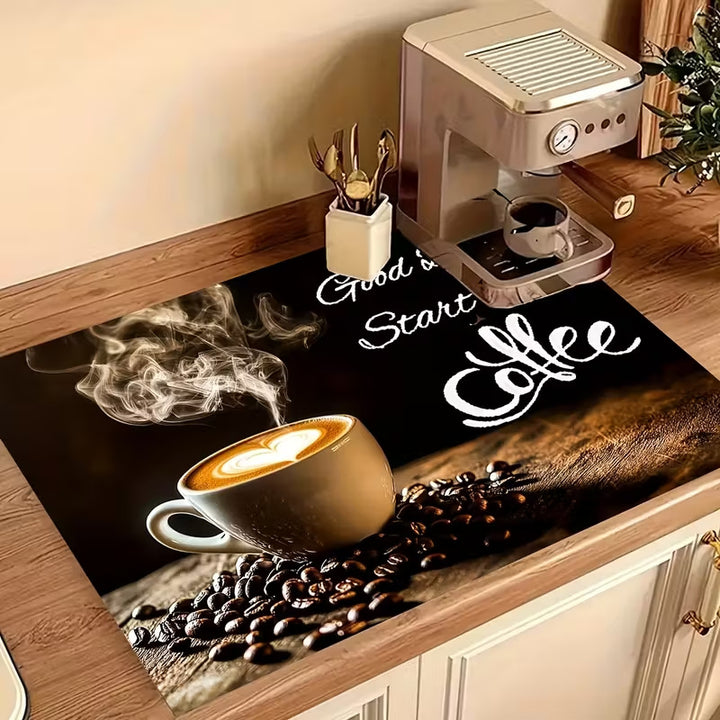 Cute Cartoon Sheep-Patterned Kitchen Mat