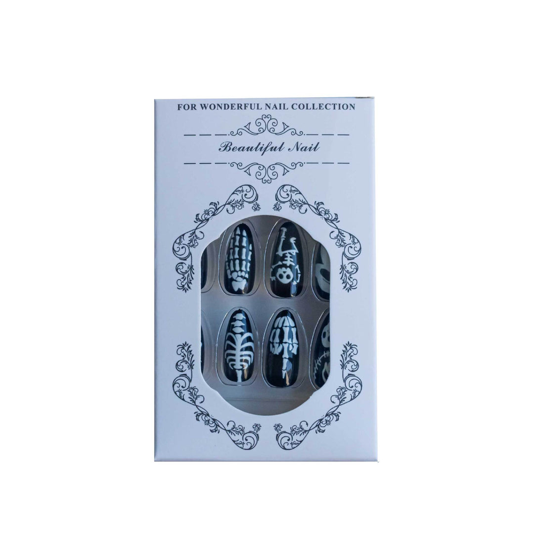 Gothic-Themed Press-On Nail Art Set Kalsten 1790727346