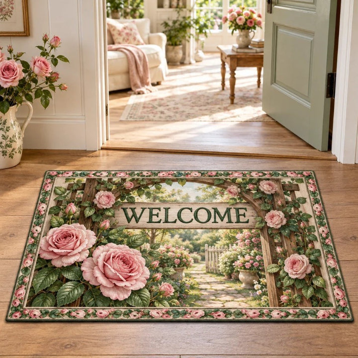 Floral Welcoming Door Mat Kalsten