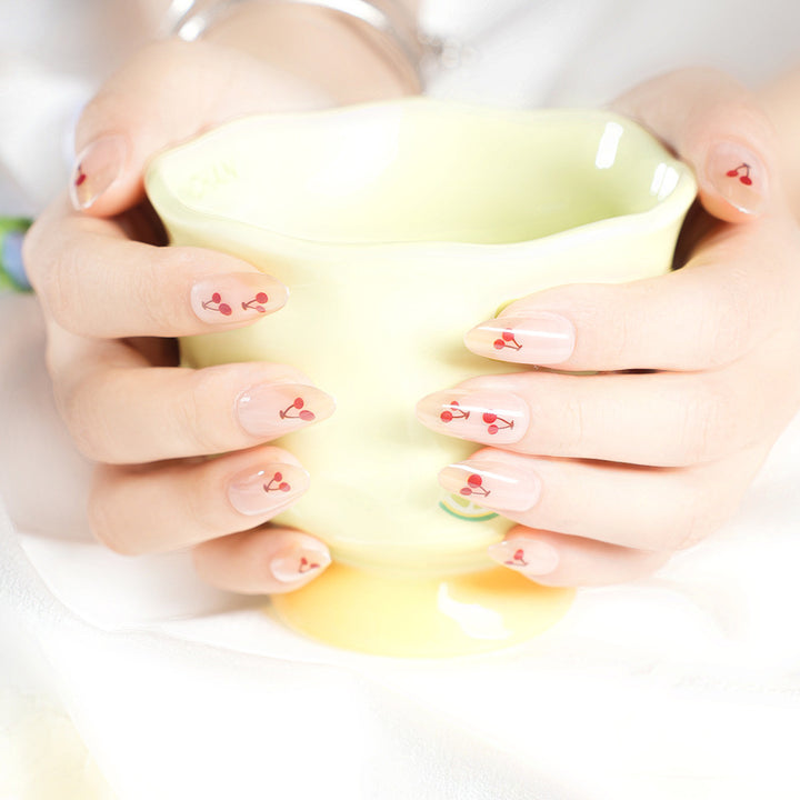 Artistic Cherry Blossom Press-On Nail Set Kalsten