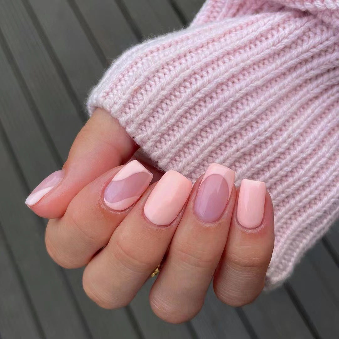 Gel Nails with Elegant Design Kalsten