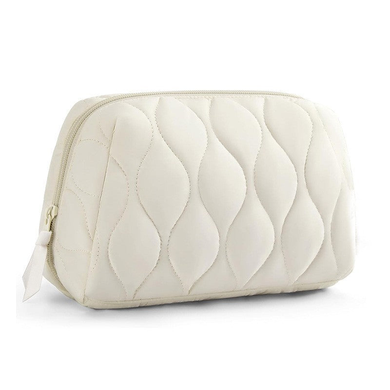 Cosmetic organizer bag with luxurious wave pattern Kalsten