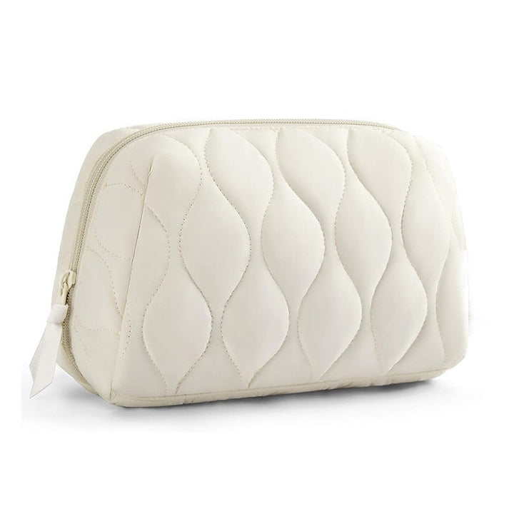 Cosmetic organizer bag with luxurious wave pattern Kalsten