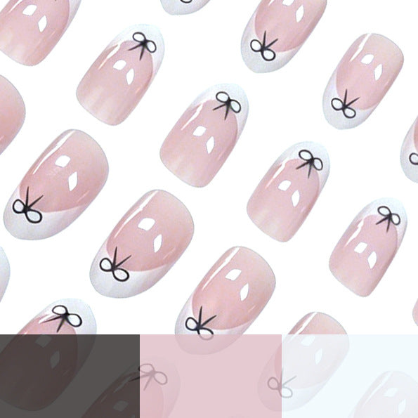 Artistic Bow-Embellished Nail Art Kalsten