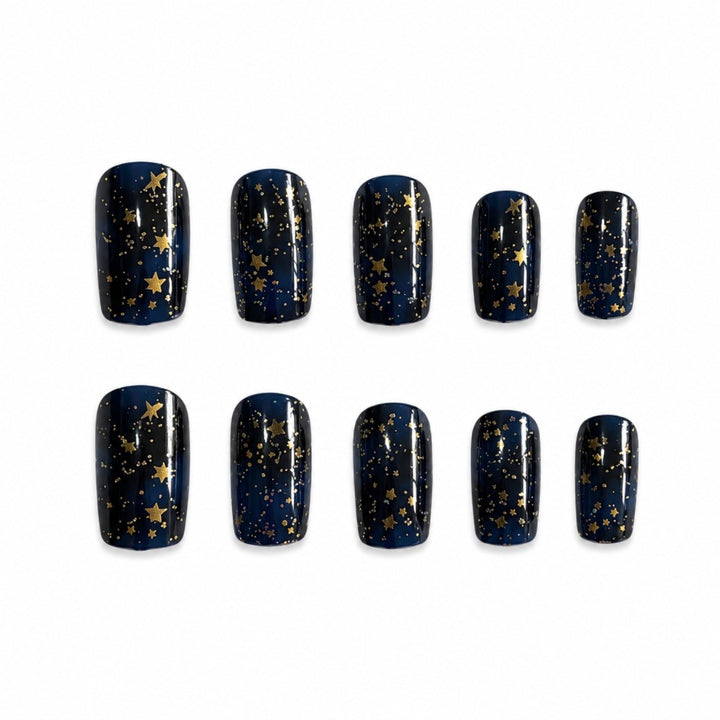 Elegant Artificial Nails In Luxurious Star Design Kalsten