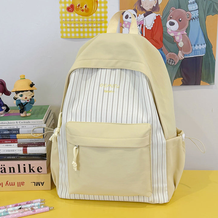 Casual Stripe Patterned Backpack Kalsten