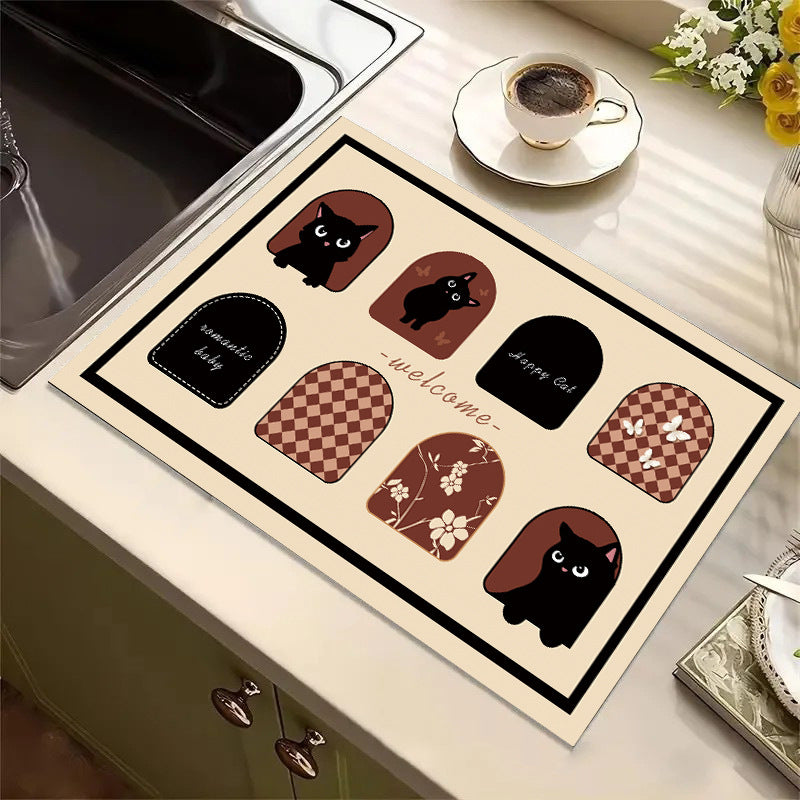 Cute Cartoon Dog Kitchen Mat Kalsten
