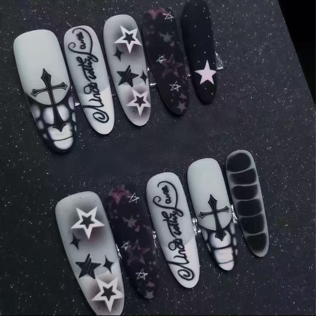 Trendy Gothic Nail Art Set Kalsten