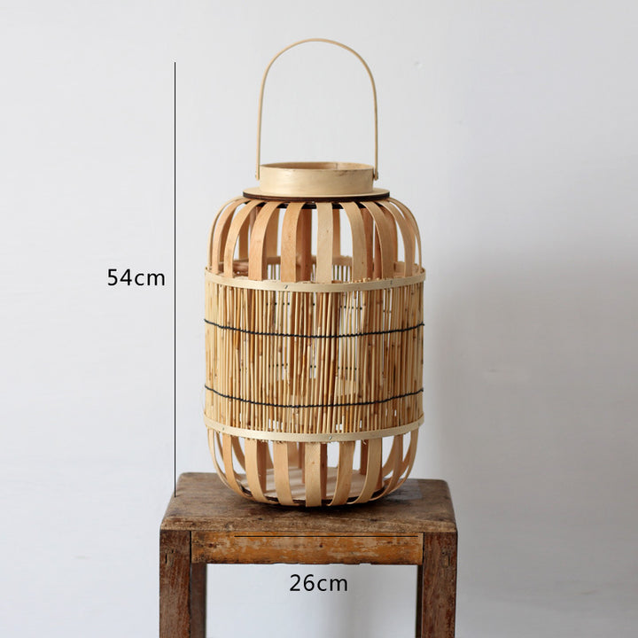 Handcrafted lantern made of bamboo and metal Kalsten