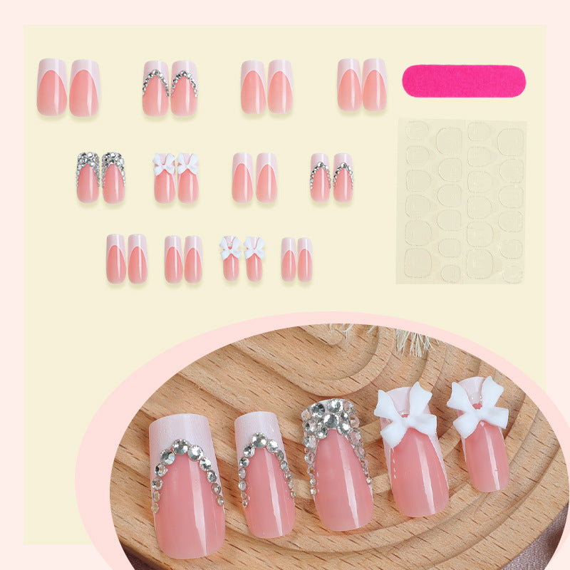 Decorative Rhinestone Press-On Nail Set kalsten