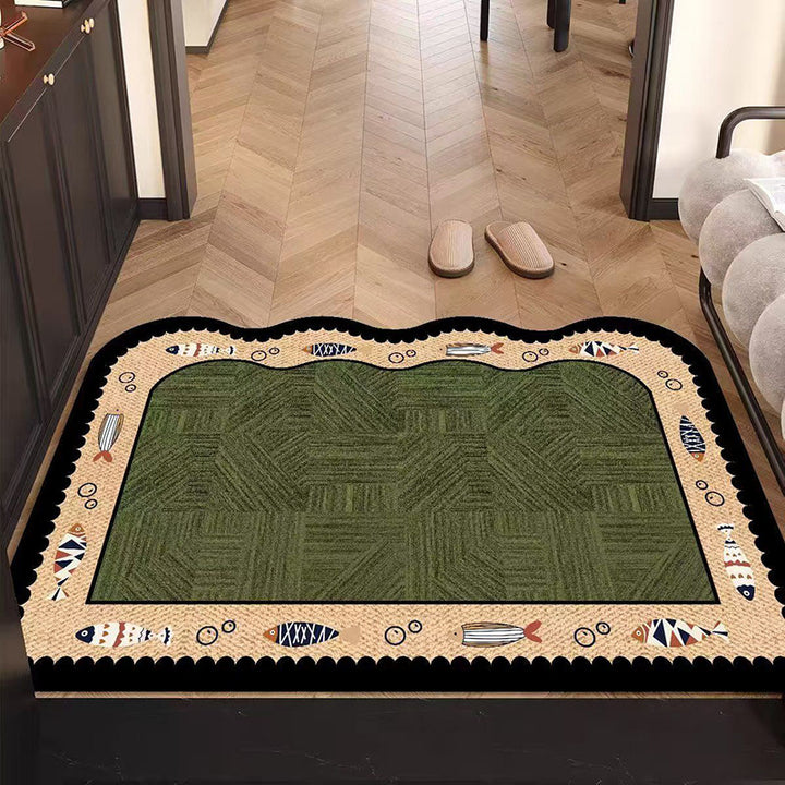 Fish-Themed Decorative Area Mat