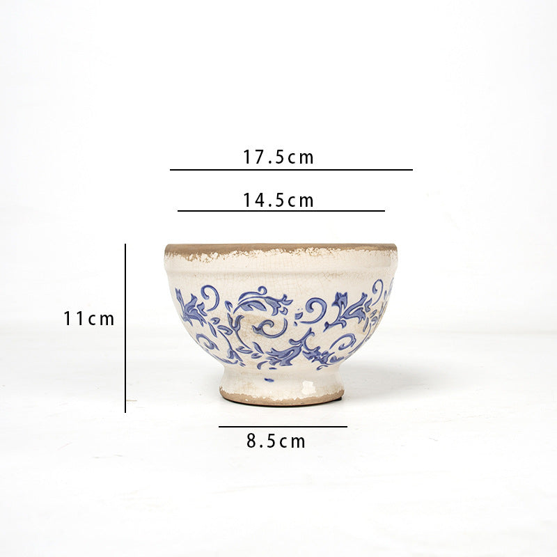 Floral Ceramic Planter Kalsten