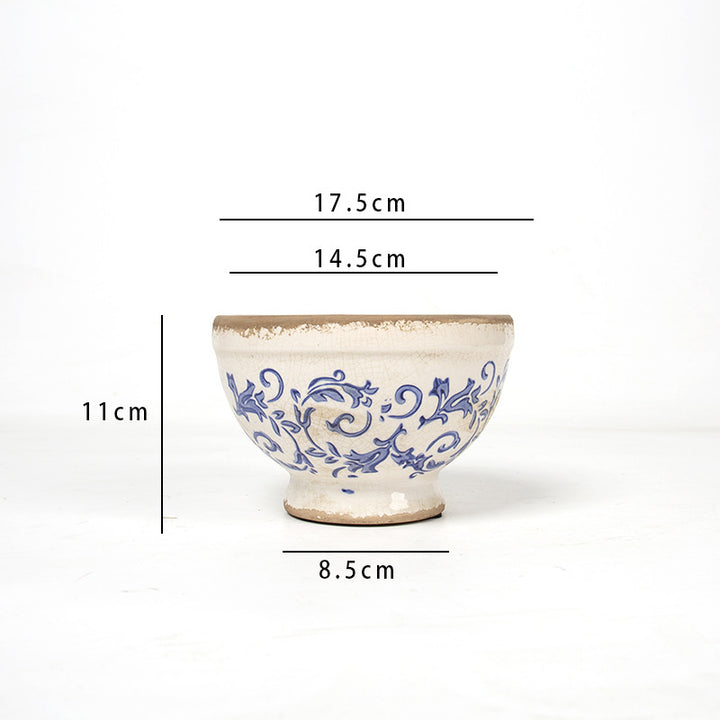 Floral Ceramic Planter Kalsten