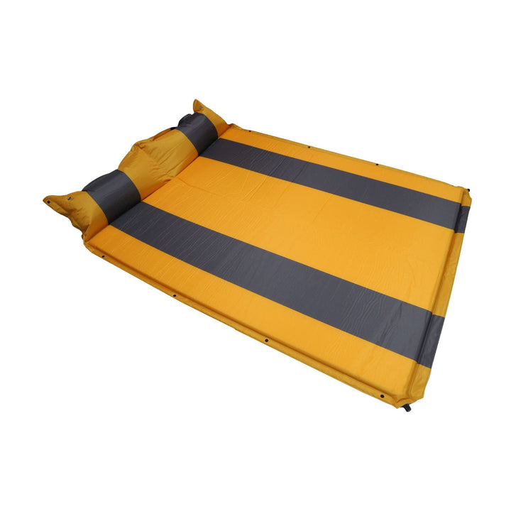 self-inflating double camping mattress with integrated headrest Kalsten