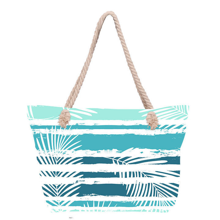 Beach bag with stylish flower design Kalsten