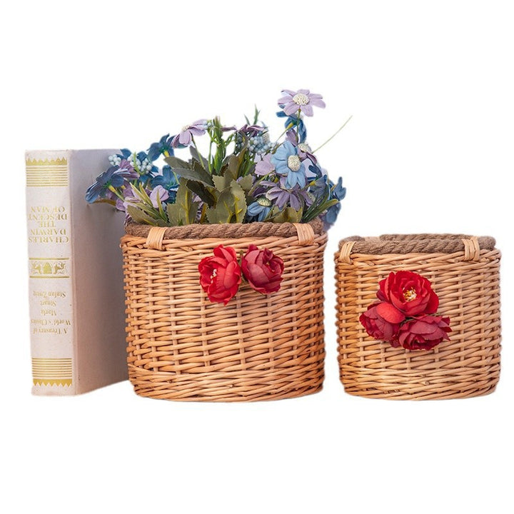 Decorative Wicker Planter Kalsten