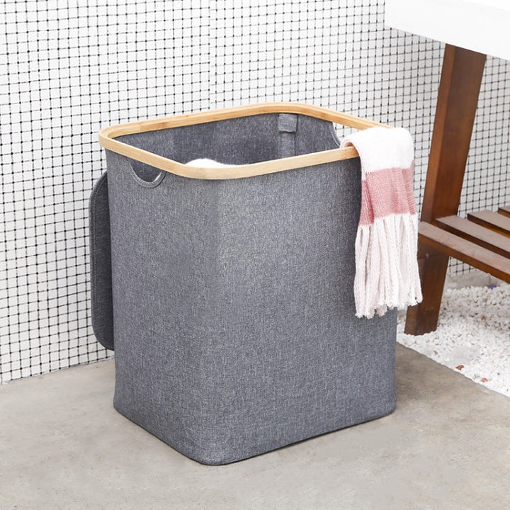 Storage basket with wooden frame Kalsten