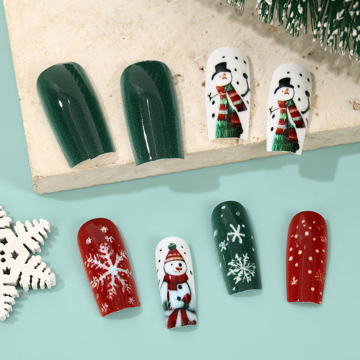 Festive artificial nails with wintry motifs Kalsten