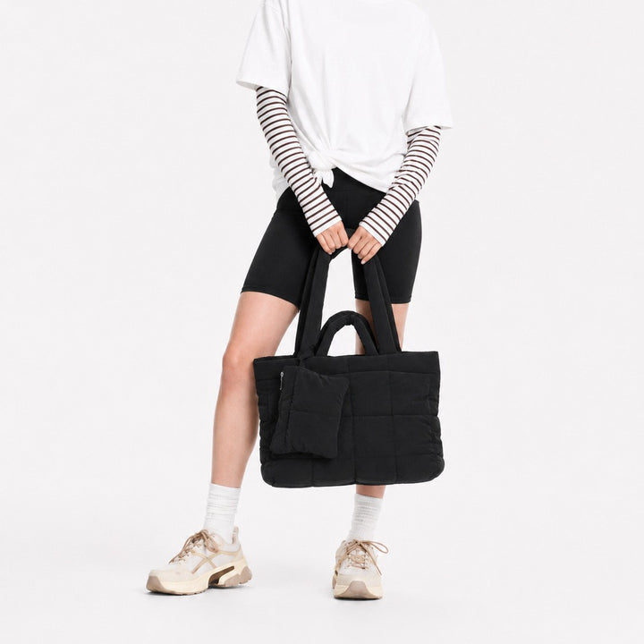 Padded Quilted Tote Bag