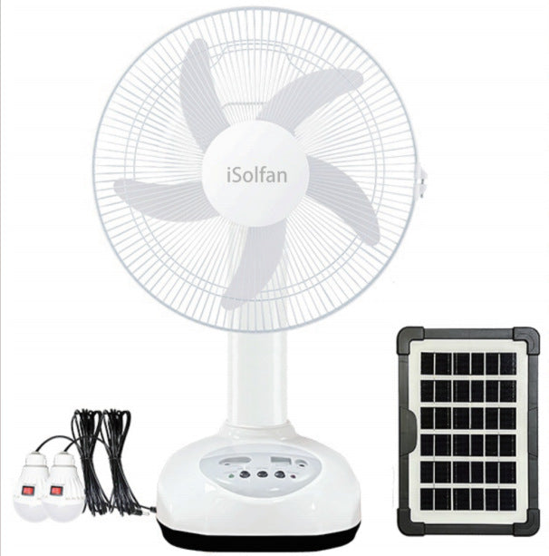 Women's Solar-Powered Table Fan with Intelligent Control System Kalsten