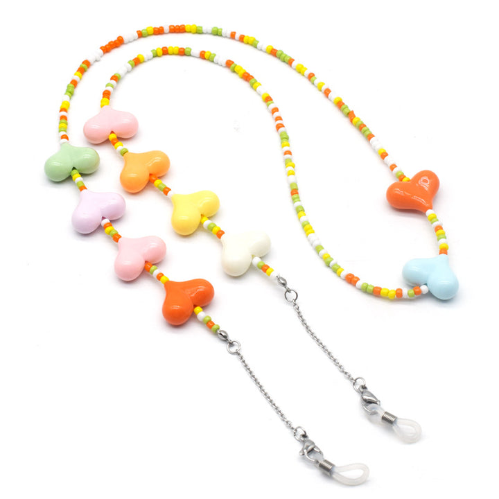 Colorful Heart Beaded Eyewear Chain Kalsten