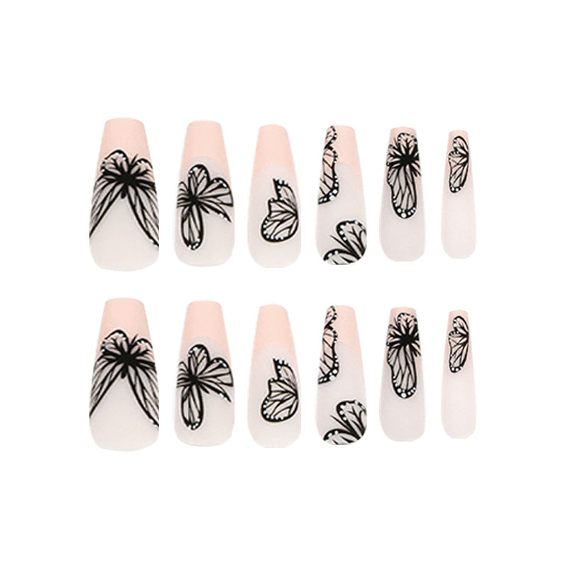 Artistic Nail Art with Butterfly Design Kalsten