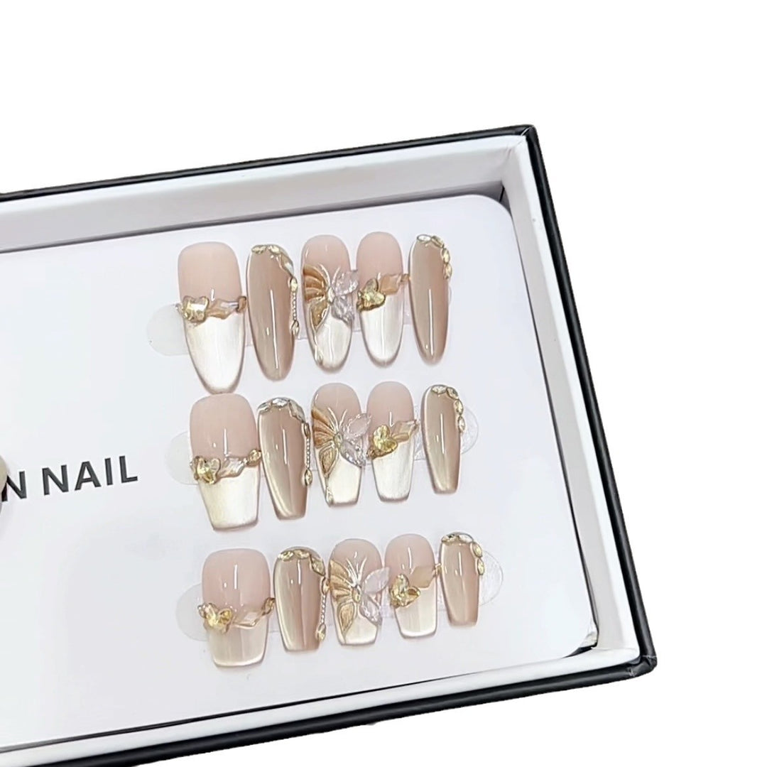 Artistic Floral-Designed Press-On Nails Kalsten