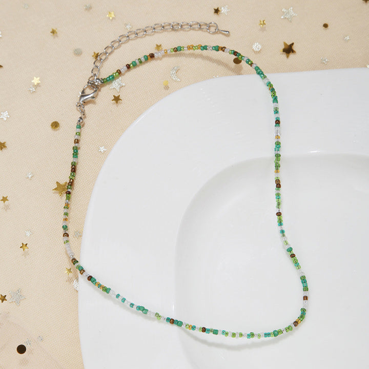 Handcrafted Beaded Choker Necklace Kalsten