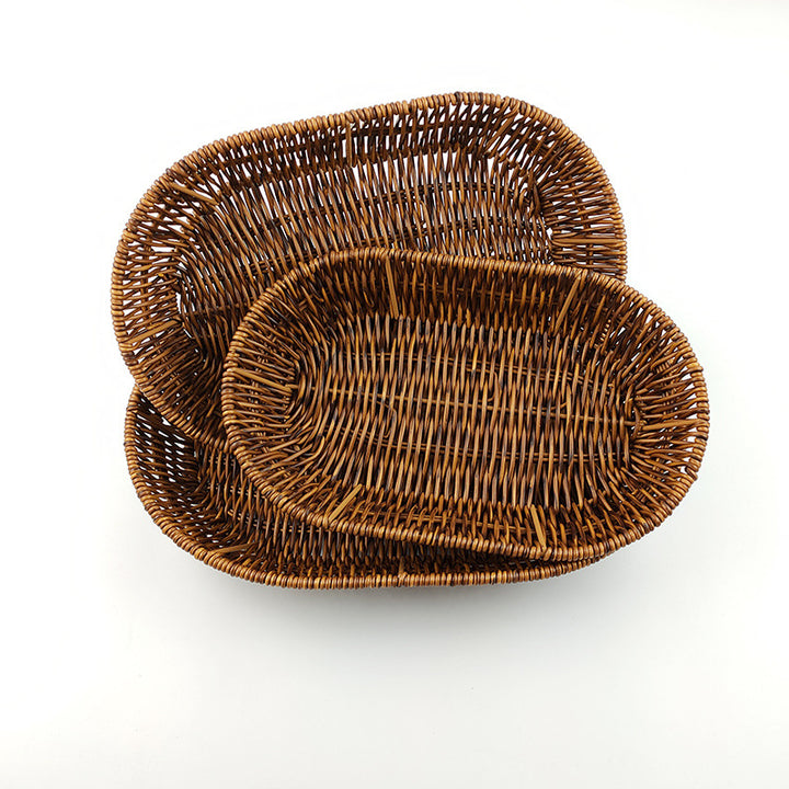 Elegant Woven Serving Basket Set Kalsten