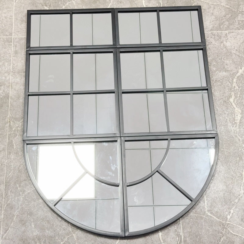 Arched Window Pane Wall Mirror Kalsten